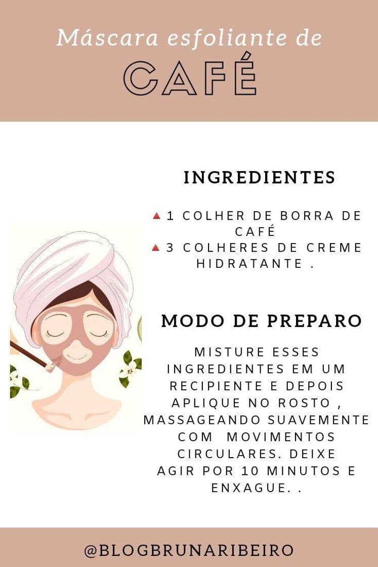 Moda Máscara Esfoliante de Café