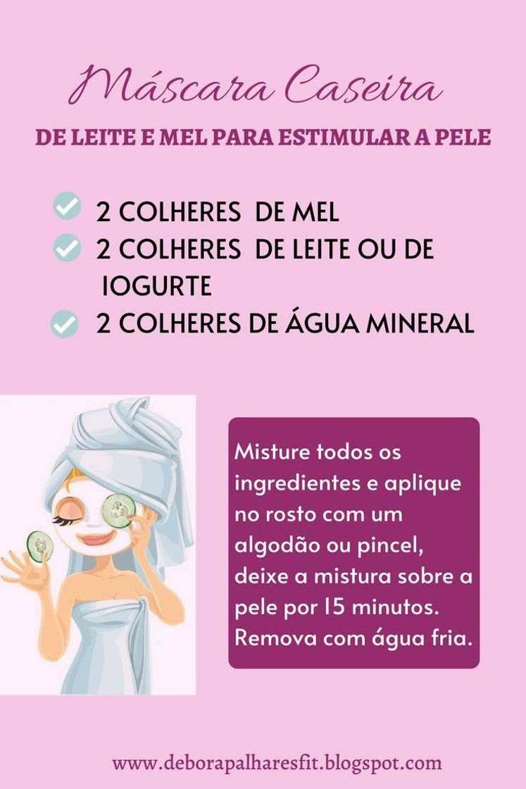 Moda Máscara De Leite E Mel