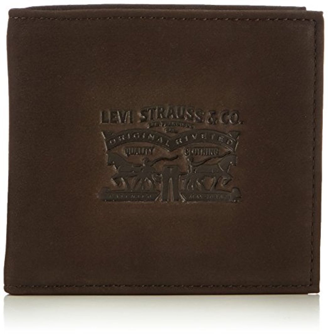 Moda LEVIS FOOTWEAR AND ACCESSORIES Vintage Two Horse Bifold, Monedero Unisex Adulto, Marrón