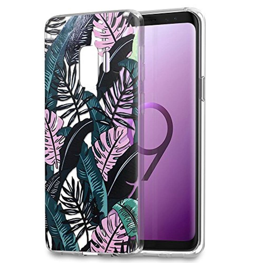 Product Eouine Funda Samsung Galaxy S9 Plus, Cárcasa Silicona 3D Transparente con Dibujos