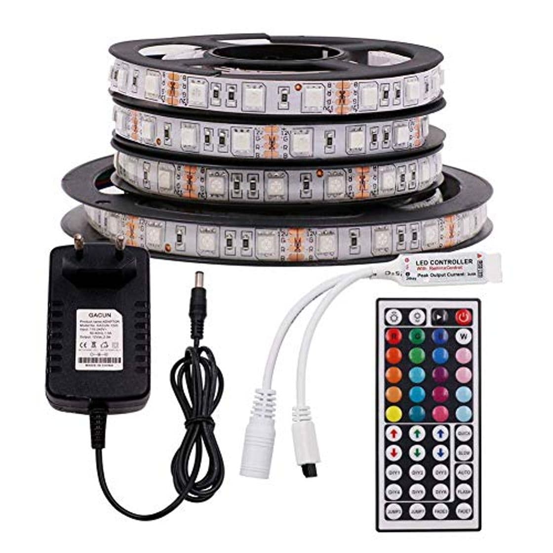 Lugar XUNATA 12V Tiras LED RGB 5050 SMD 300 LEDs Para TV Tira