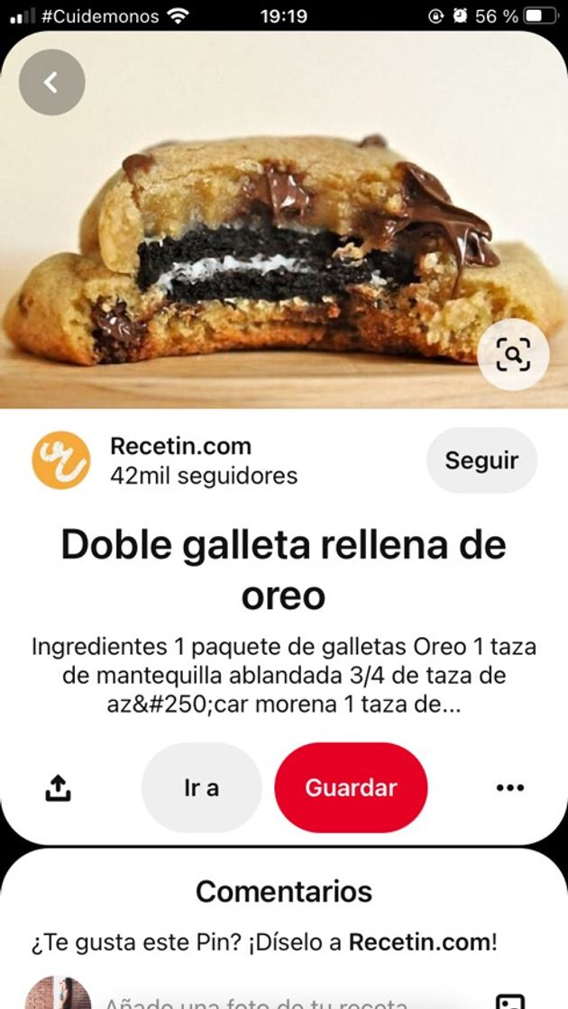 Fashion Galleta rellena de oreo 