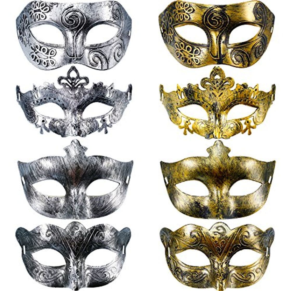 Product Hestya 8 Piezas de Máscaras Antiguas Vintage Máscara de Mitad de Cara