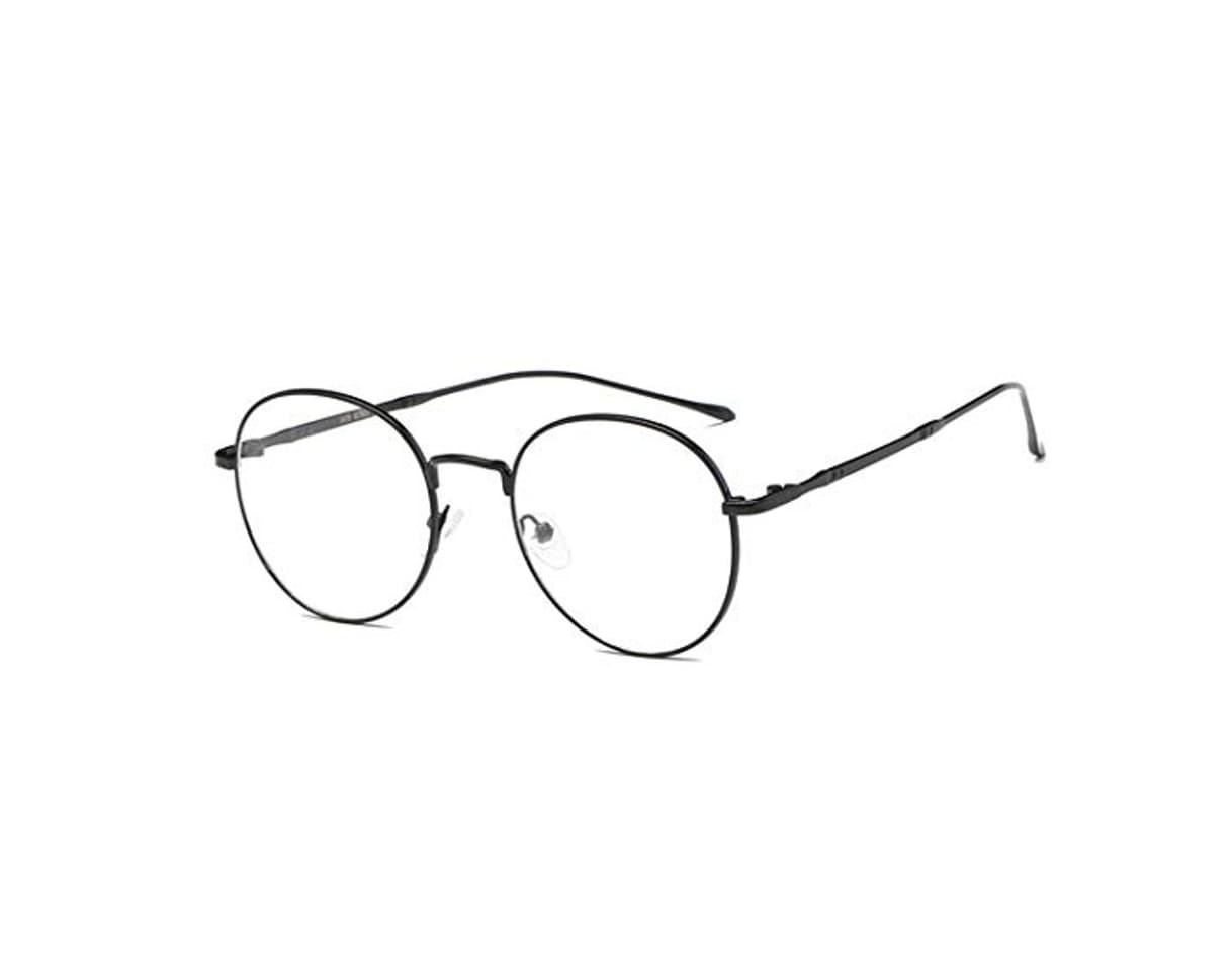 Fashion Flydo Gafas Metal Redondas Estilo Retro de los Años Sesenta Hombre y