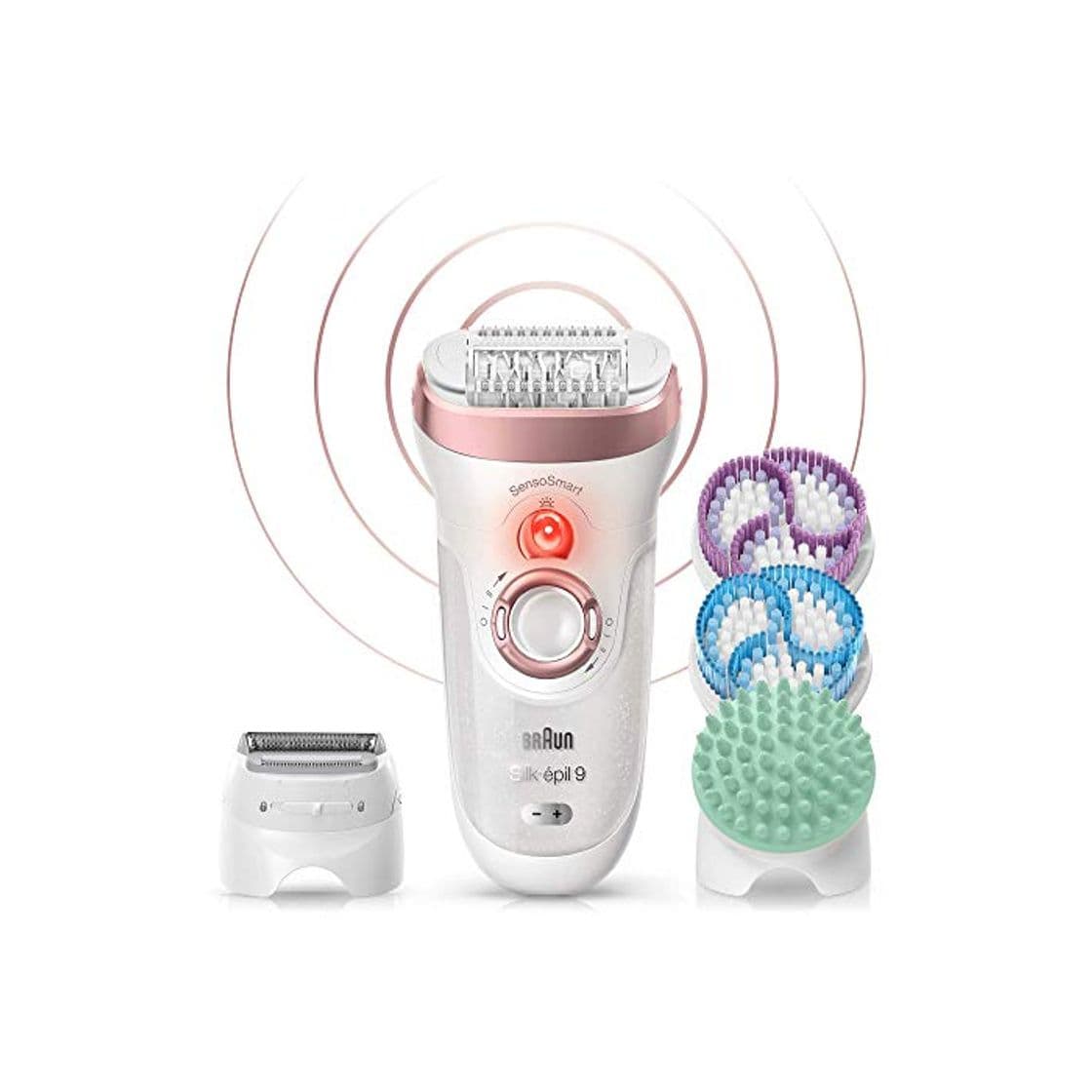 Belleza Braun Silk-épil 9 9/990 SkinSpa - Depiladora eléctrica inalámbrica 4 en 1