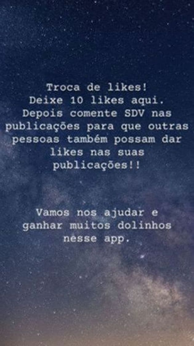 Moda troca de likes 🔁