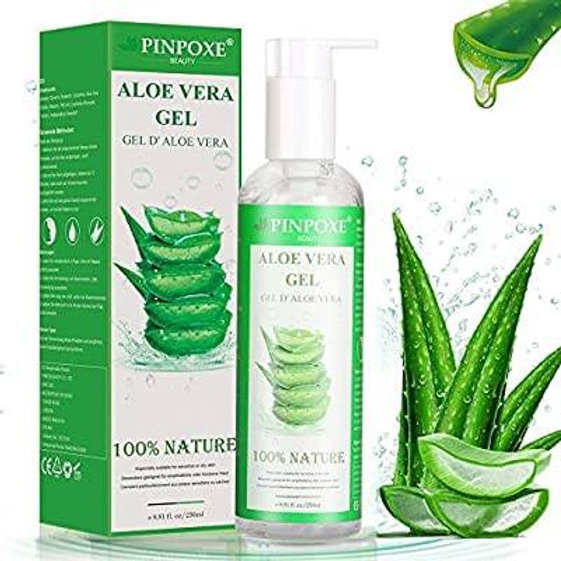 Moda Gel de Aloe Vera, 100% Orgánico Aloe Vera Gel de Crema