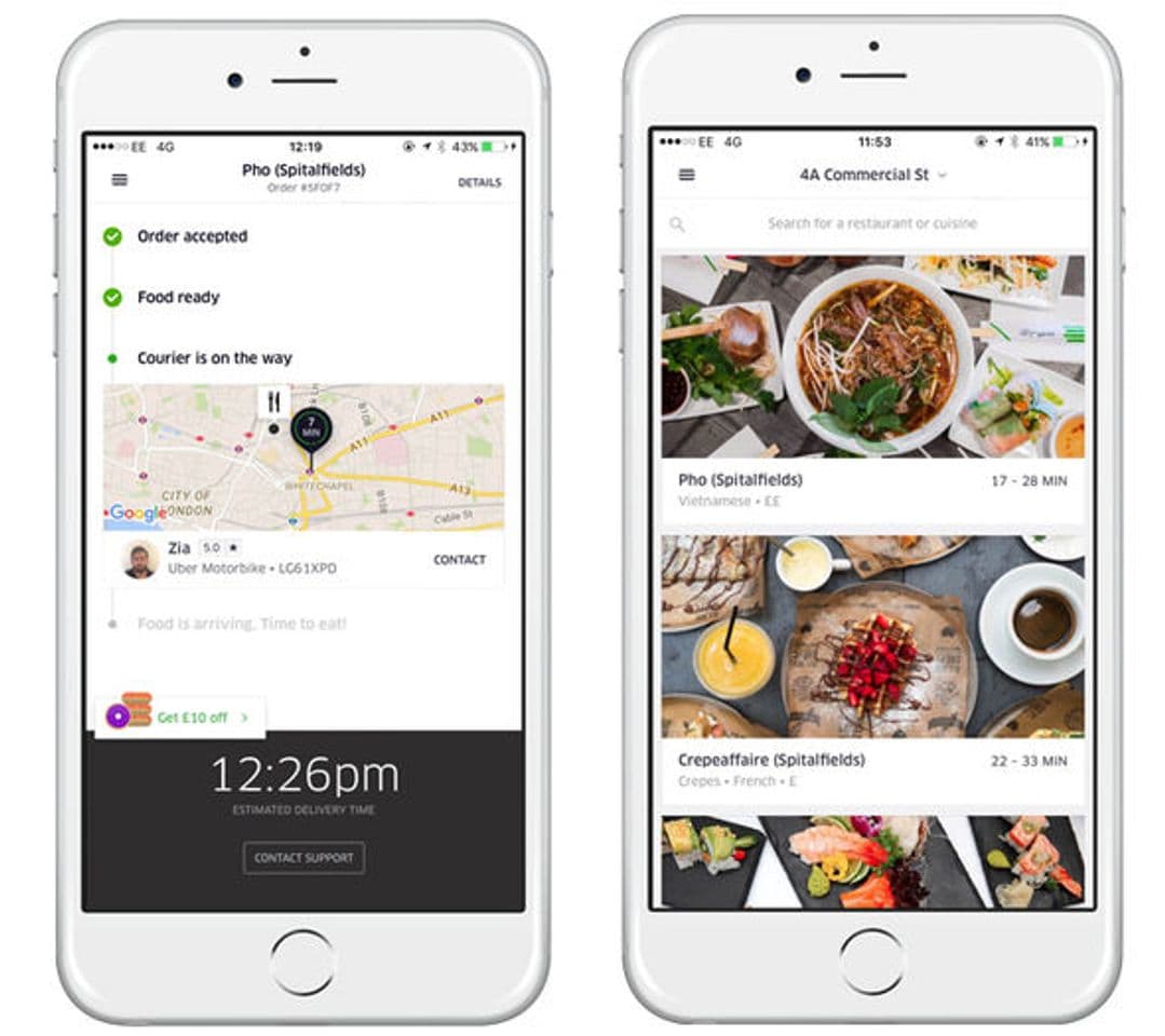 App Uber Eats: Order Food Delivery