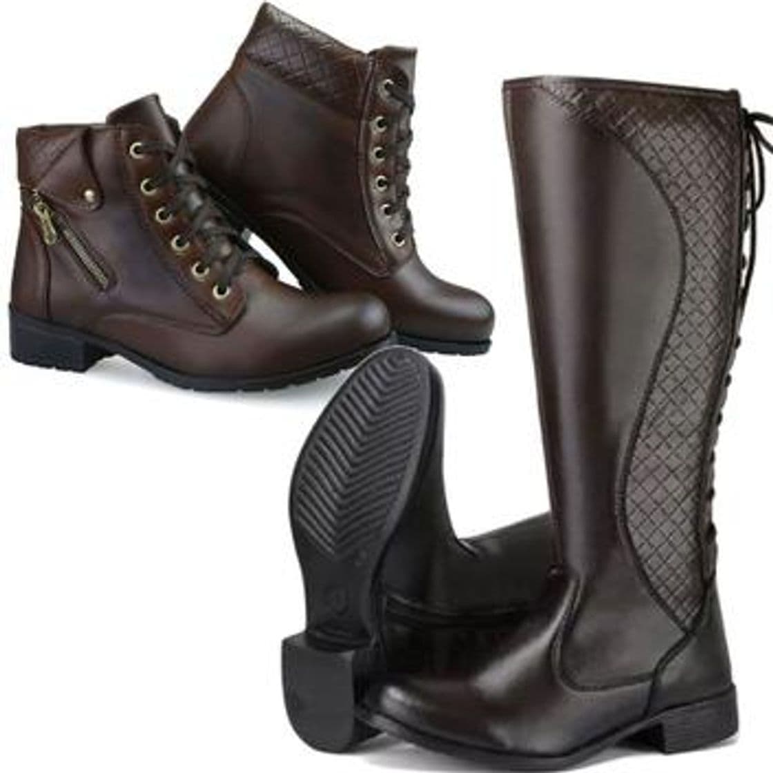 Fashion Bota Casual Feminina Neway Cano Longo e Cano Cur