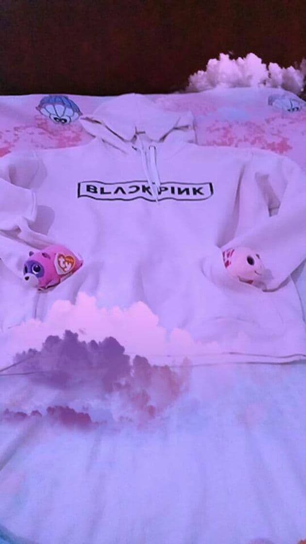 Moda Moletom Rosa pastel BlackPink 