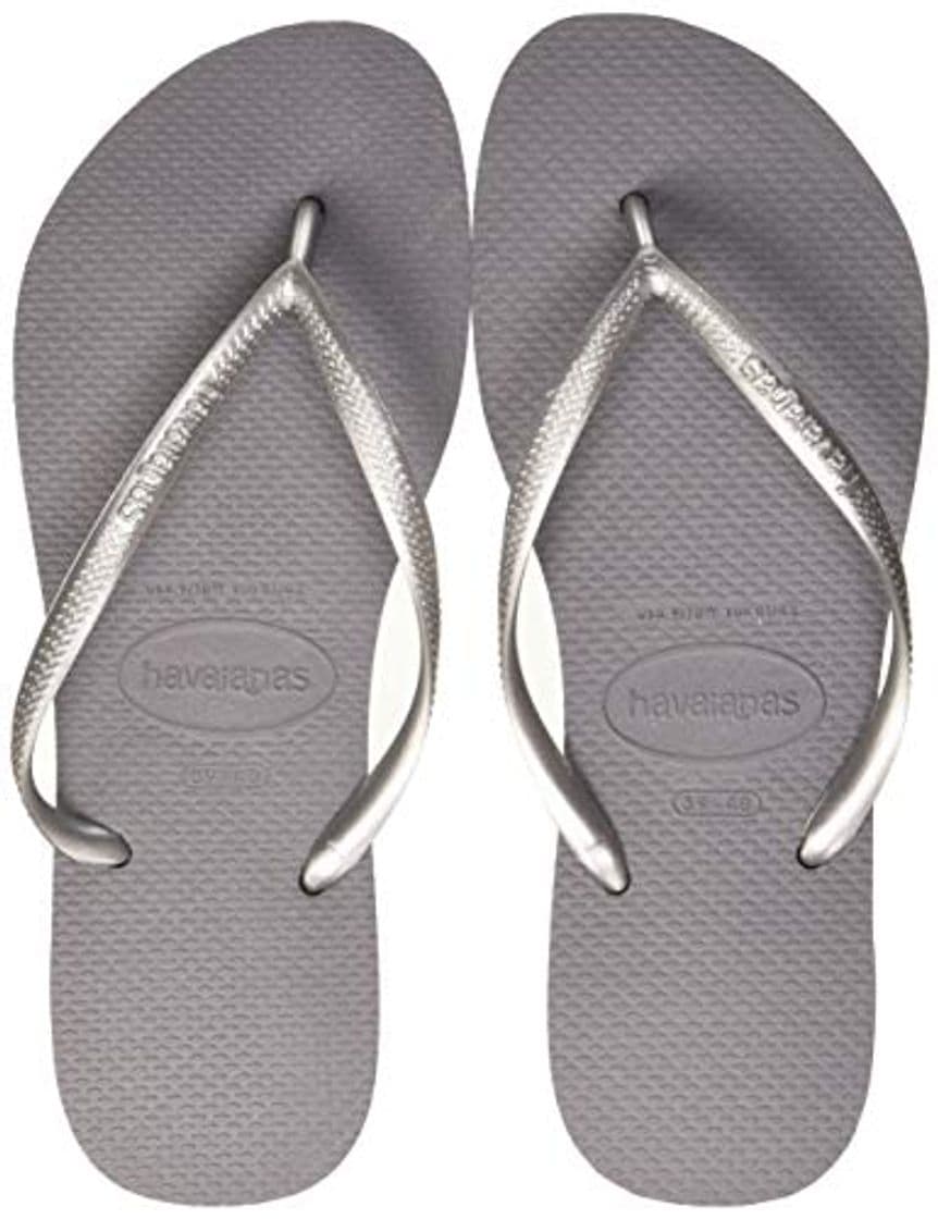 Fashion Havaianas Slim, Chanclas Mujer, Gris