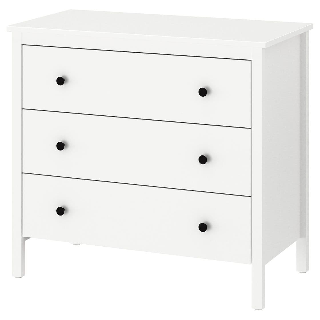 Moda KOPPANG Cómoda de 3 cajones, blanco, 90x83 cm - IKEA