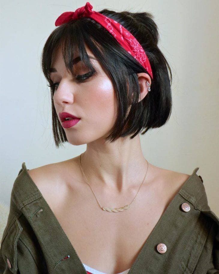 Moda Penteado com bandana