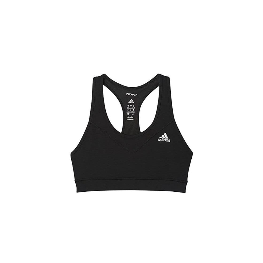 Fitness adidas TF Bra-Solid Sujetador, Mujer, Negro