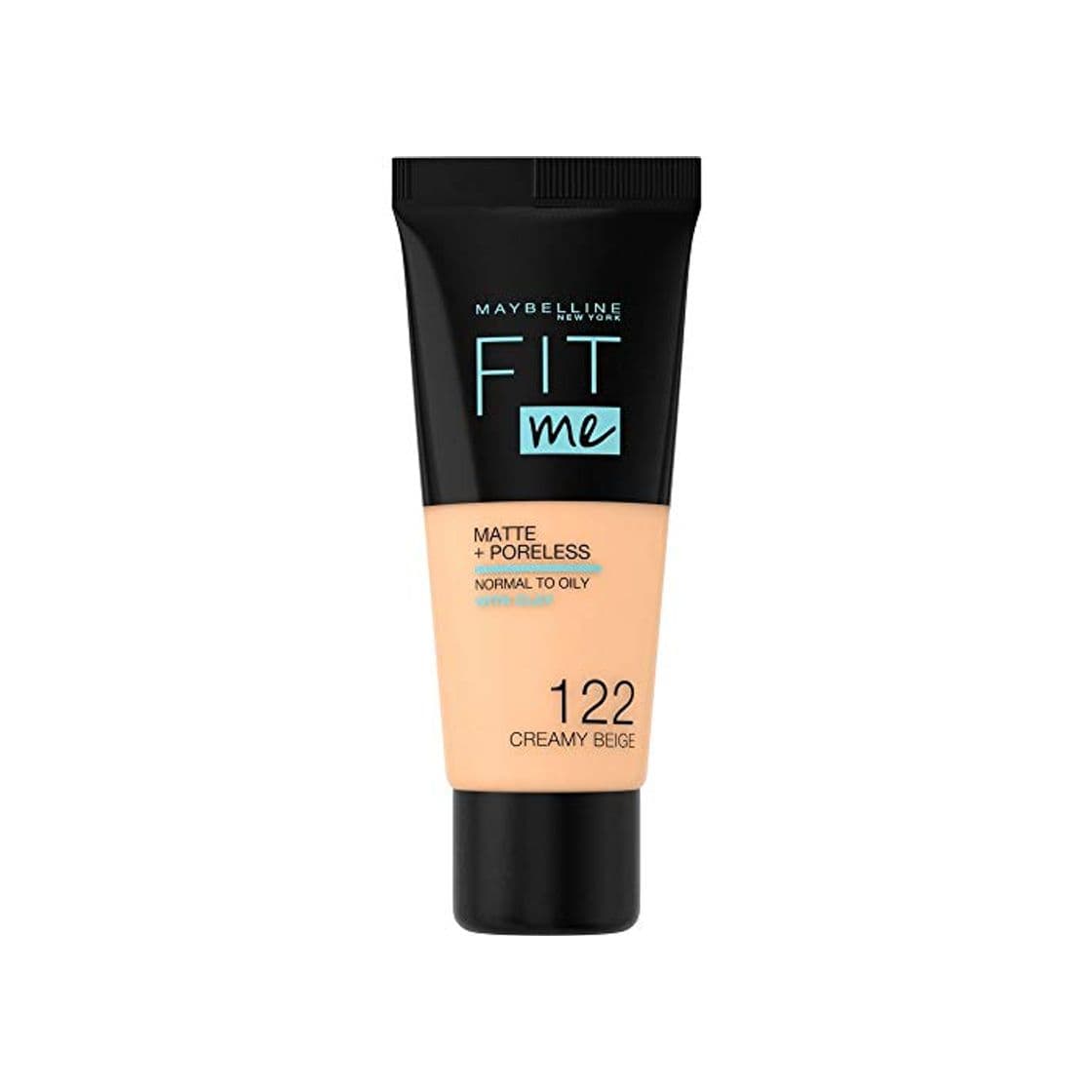 Beauty Maybelline Fit Me Foundation Matte&Poreless- 122 Cream- Foundation base de maquillaje Tubo