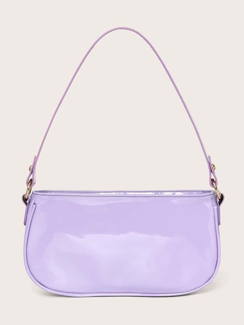 Moda Bolsa de Ombro Roxo Malva