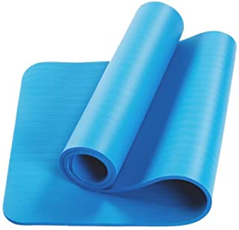 Producto DressLksnf Pequeña Estera de Yoga Gruesa Y Duradera de 15 Mm Antideslizante Estera Deportiva de Fitness Estera Antideslizante para Perder Peso Colchoneta de Yoga Azul