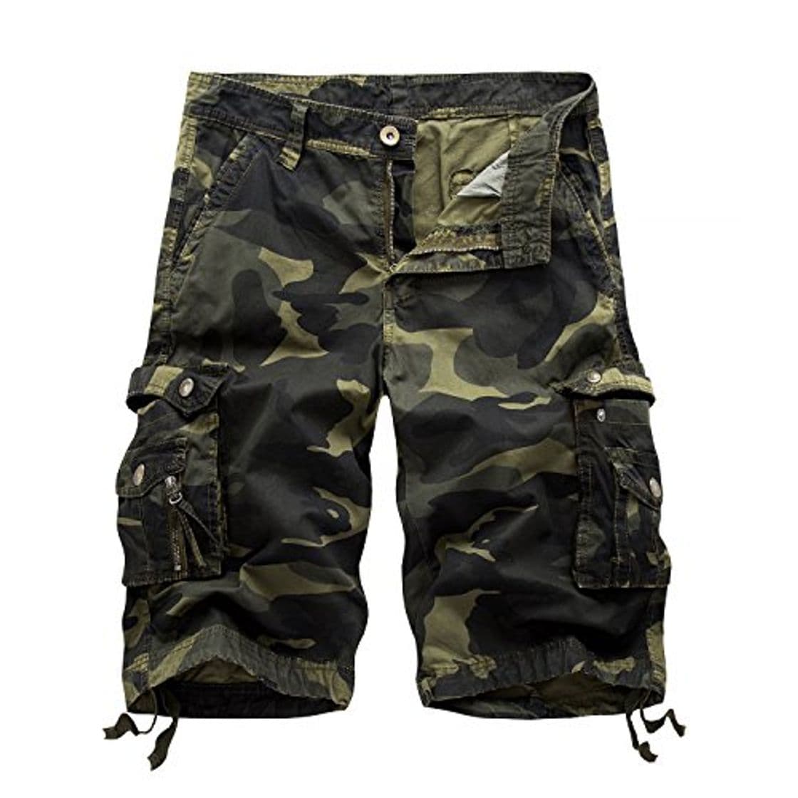 Producto AYG Bermudas Cargo Shorts Hombres Pantalones Cortos Leisure Casual 29-40, A083 army