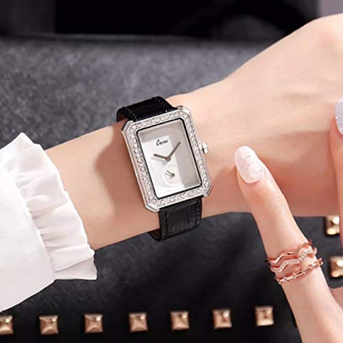 Product TCEPFS Relojes de Mujer Marca Reloj de Oro Rosa Pulsera de Diamantes de Cuarzo para Mujer Relojes de Pulsera para Mujer Regalos Relogio Feminino   Púrpura