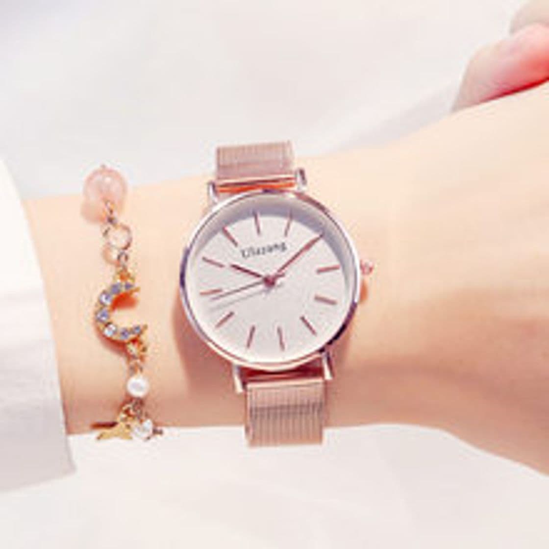 Product WZFCSAEAE Rose Gold Watch Relojes Mujer Acero Inoxidable Ladies Reloj Mujer 2018