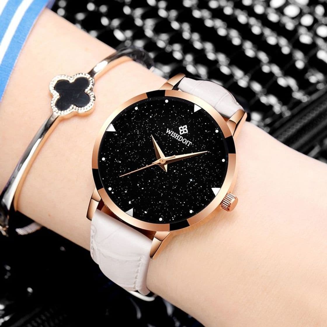 Producto TOPQSC New Women Watch Hot Fashion Leather Quartz Ladies Watches Montre Femmel Relogio Feminino Wristwatch Clock Pink