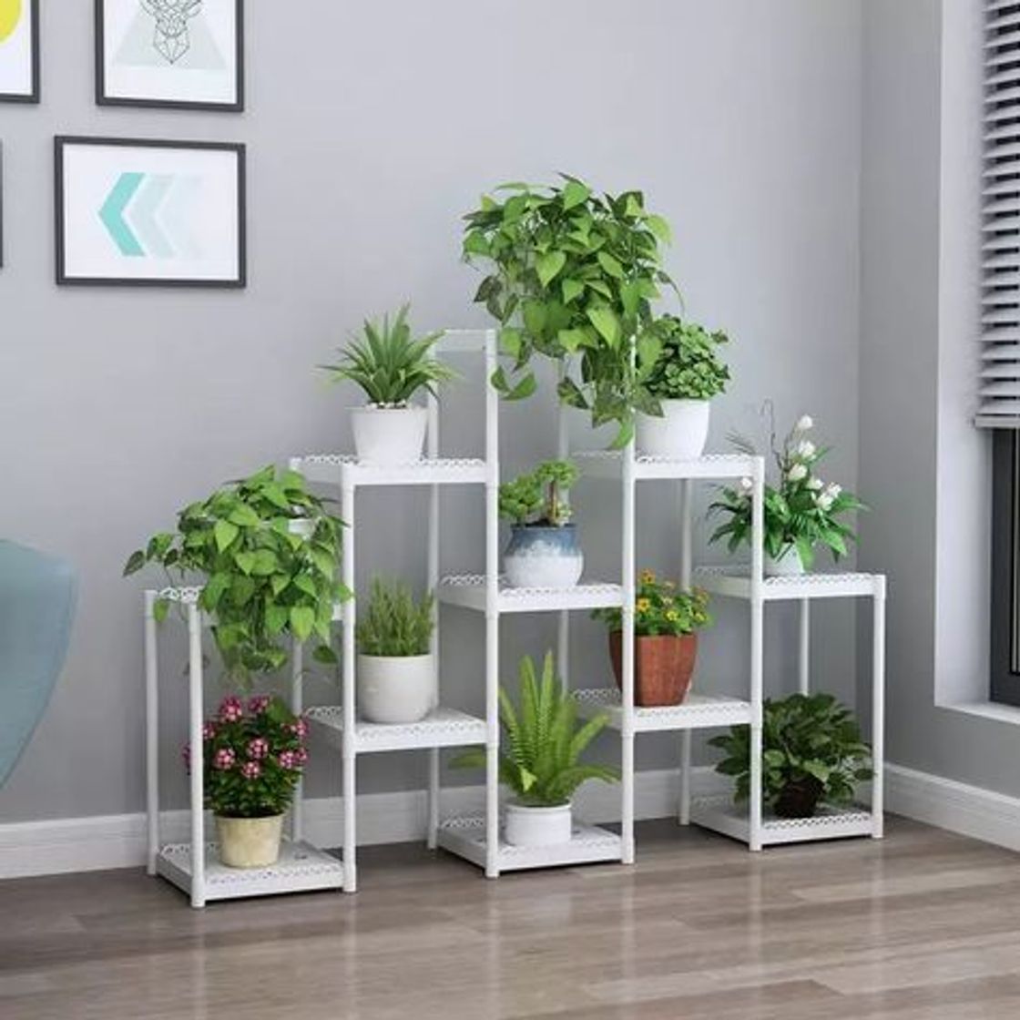 Producto Soporte de Planta Estante de Flores de Madera Creativo Simple Estante de Flores de Múltiples Capas Estantería Balcón Estante de Maceta de Piso Sala de Estar Moderna Y Moderna Estante de Flores de Int