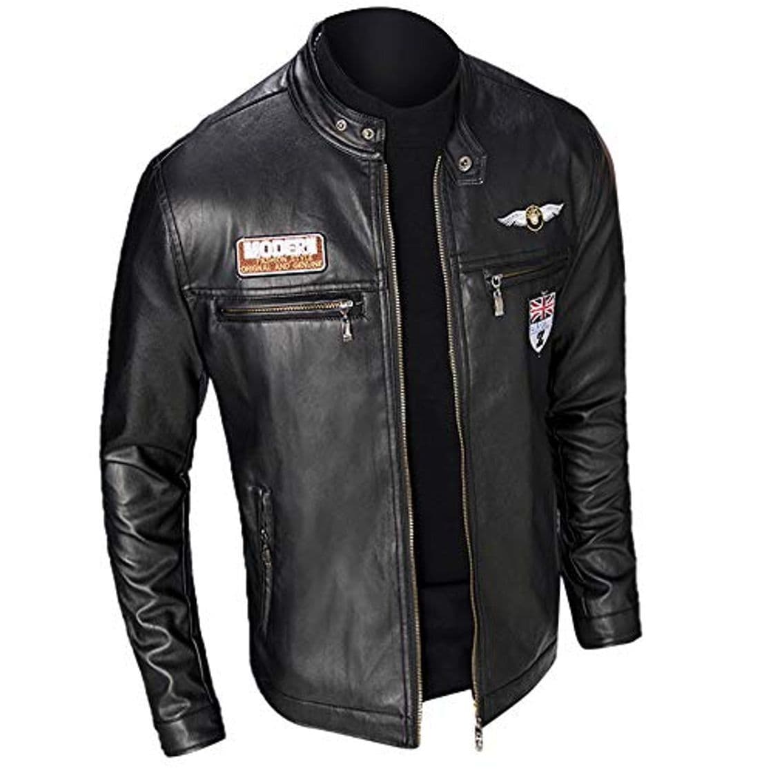 Producto MEIbax Casual Chaqueta de la Motocicleta Biker de Cremallera para Hombre de