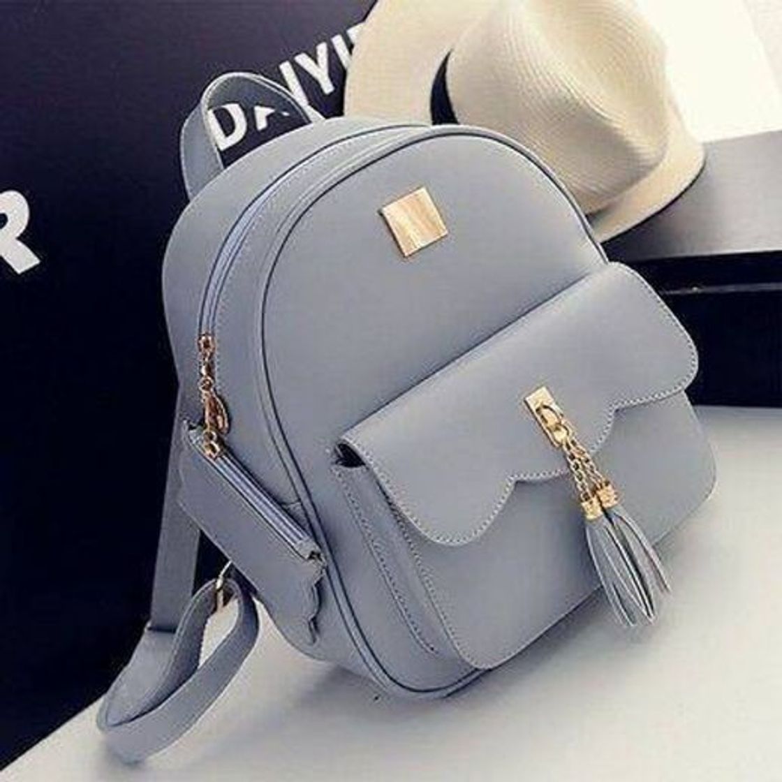 Fashion Light blue backpack