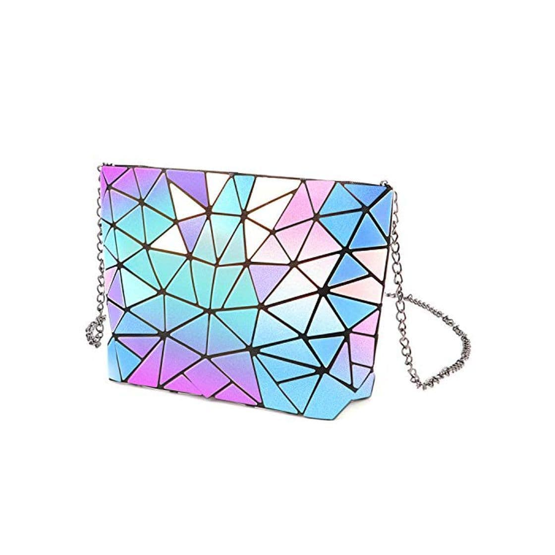 Product Tikea Bolsa Geométrica Luminosa Holográfica para Mujer