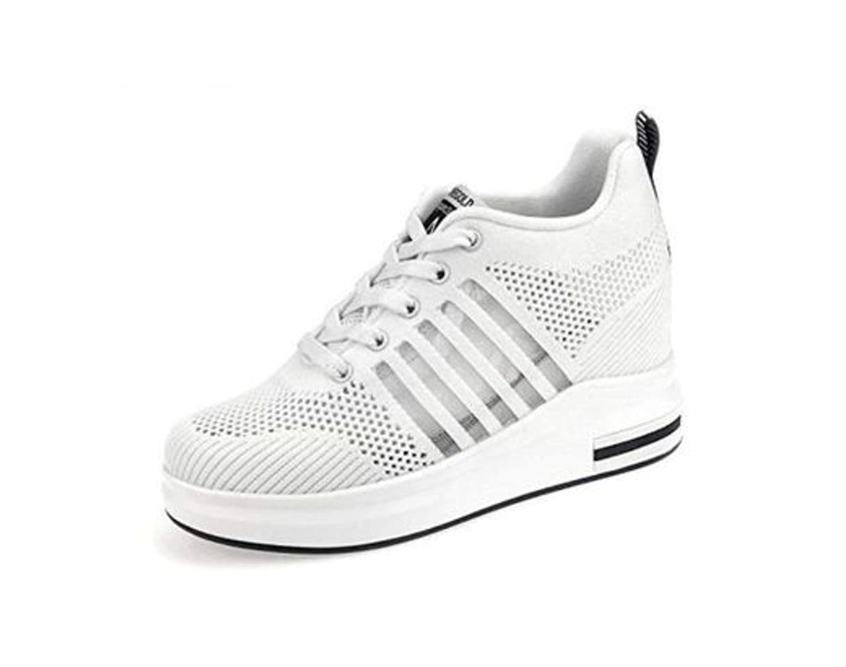 Producto AONEGOLD® Zapatillas de Cuña para Mujer Zapatillas de Deporte Zapatillas Altas Tacón