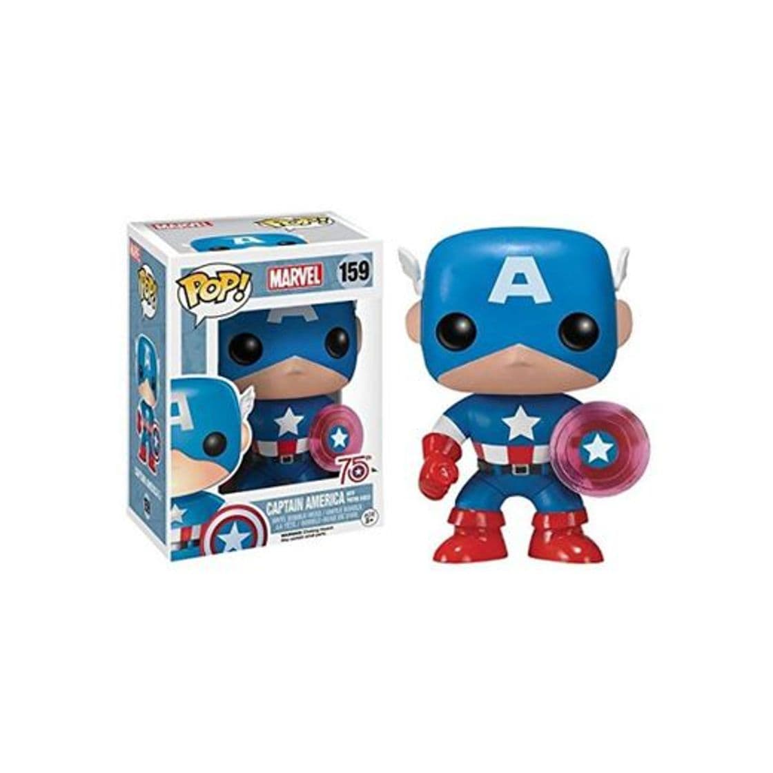 Game Funko- Pop Marvel: Endgame-Captain America w/BrokenShield & Mjolnir Capt A w/BrokenShield&Mjolnir Colctib