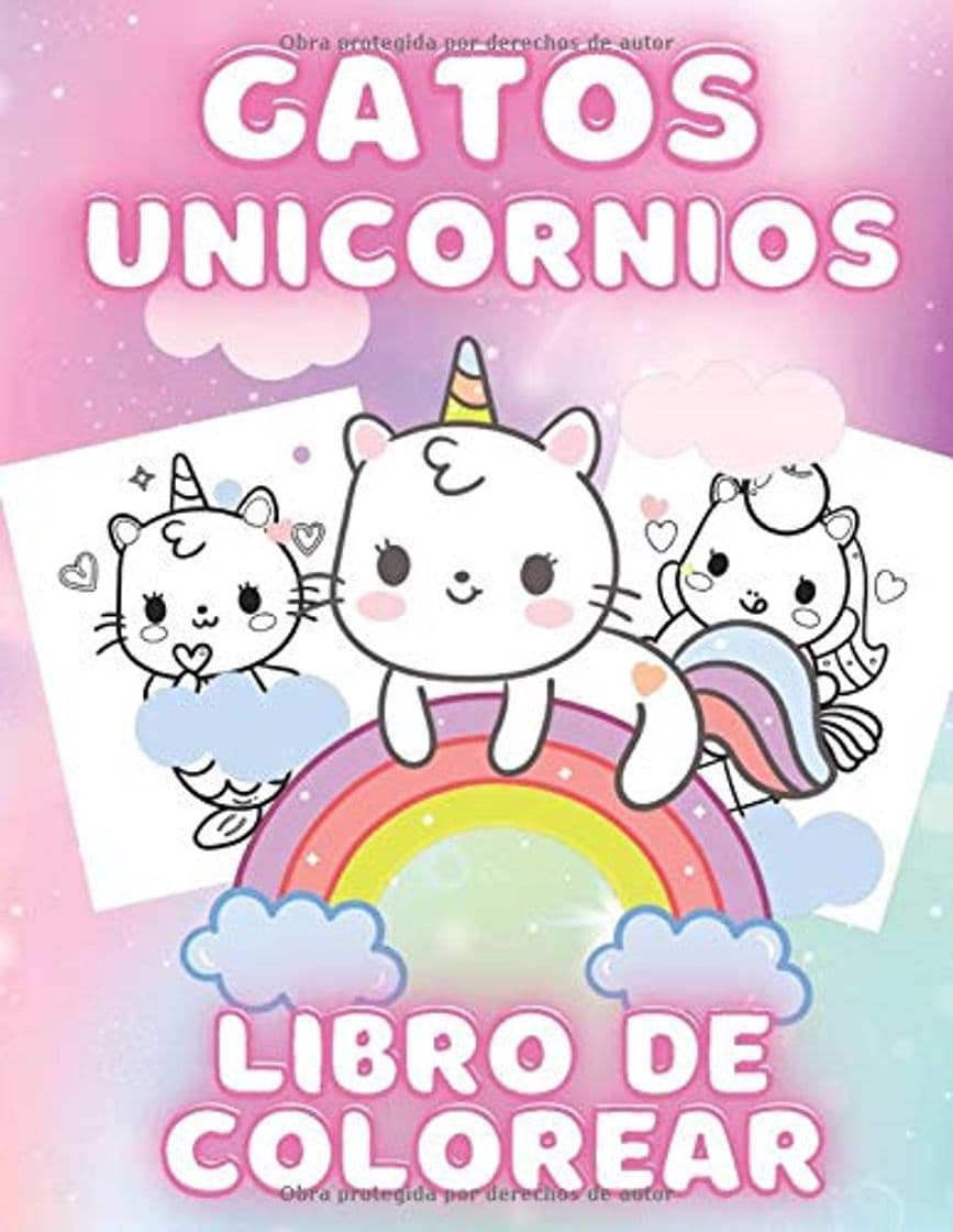 Book Gatos Unicornios Libro Para Colorear: Gatos Unicornios Libro Para Colorear Para Niños