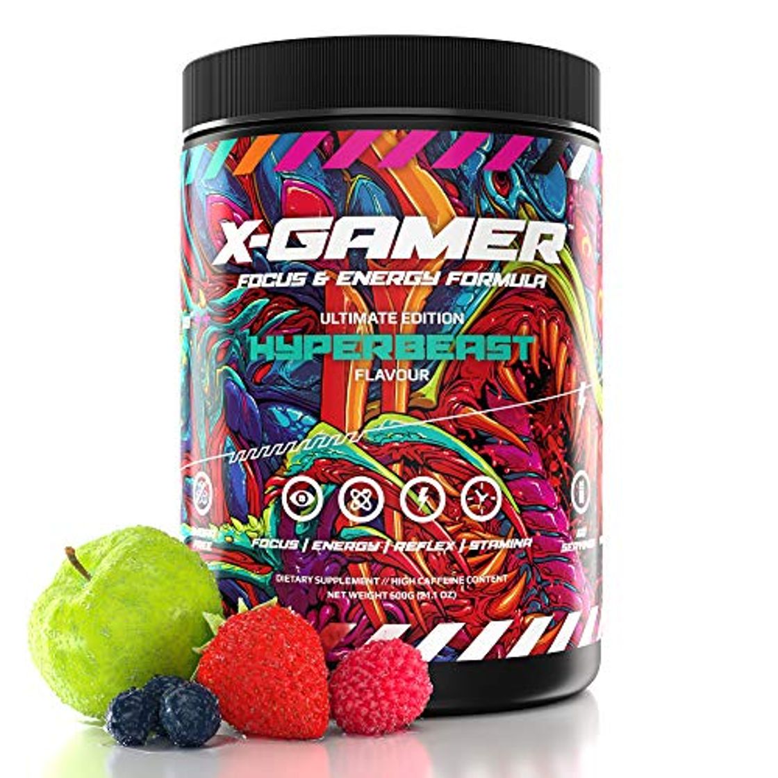 Product X-Gamer X-Tubz - Gaming Booster Pulver - Shake It Yourself - 600g