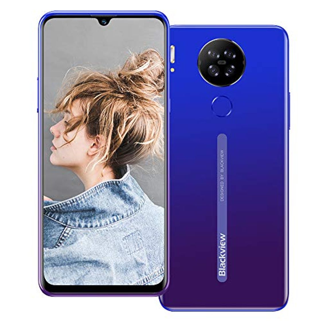 Product Blackview A80 4G Móviles 2020, Android 10 Smartphone Libres Face ID, 6,21