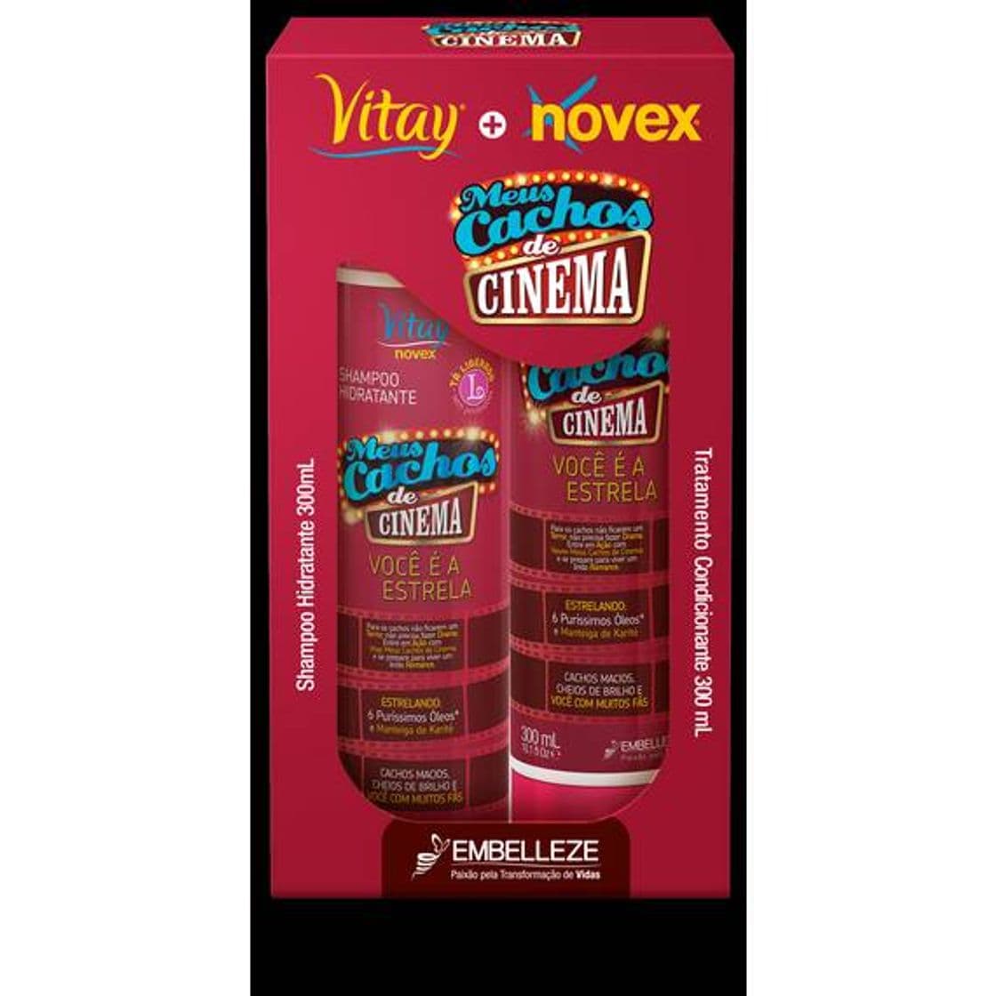 Producto Shampoo e Condicionador Vitay Novex Meus Cachos de Cinema KIT