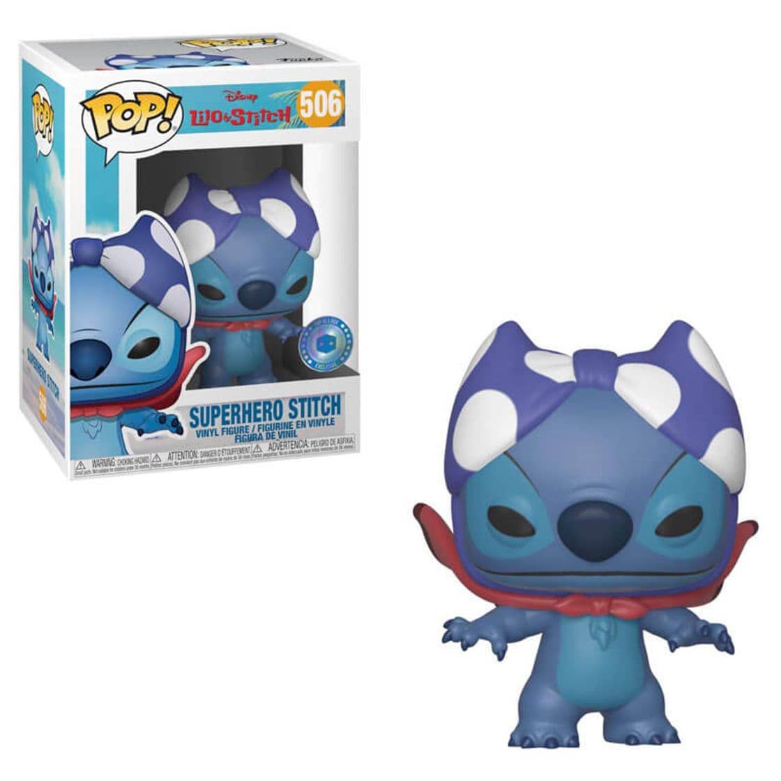 Fashion Figura Funko Pop! - PIAB EXC Stitch Superhéroe - Disney | Pop In A ...