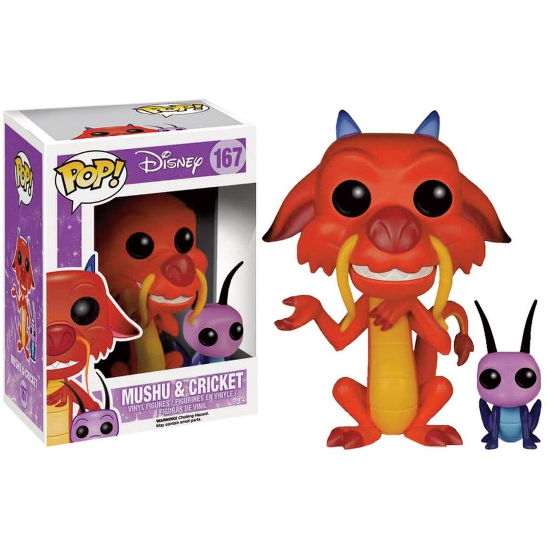 Fashion Disney Mulan Mushu & Cricket Funko Pop! Vinyl | Pop In A Box US