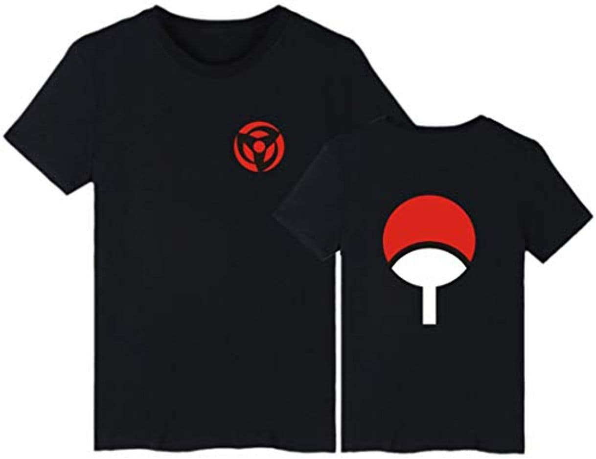 Product EMILYLE Hombres Naruto Uchiha Camiseta Top Tshirt Clan Syarinngann Japón Cómico Casual