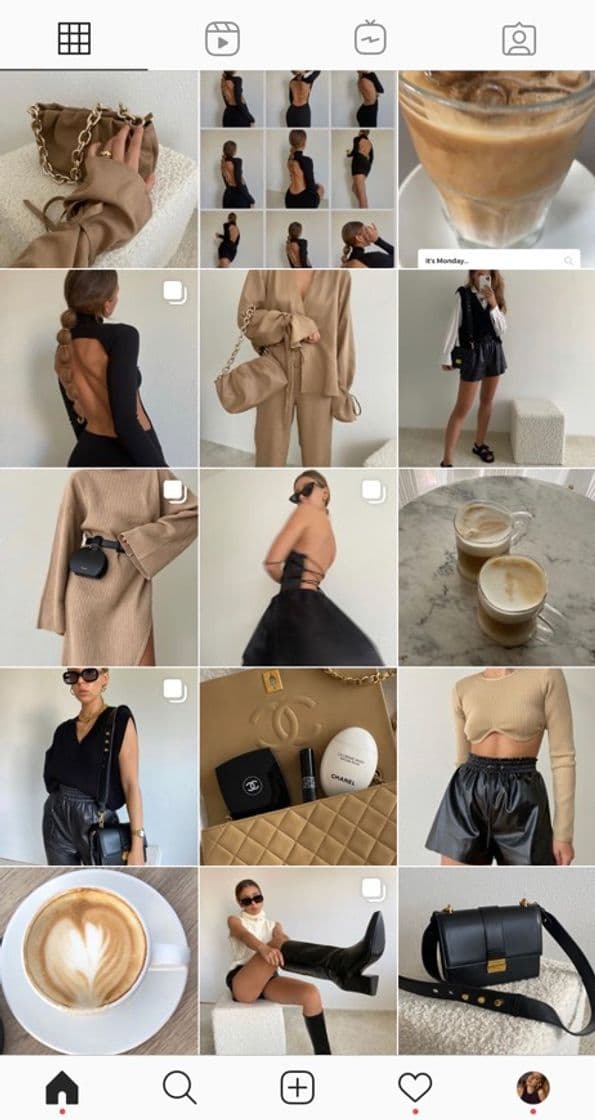 Fashion Feed beige & black