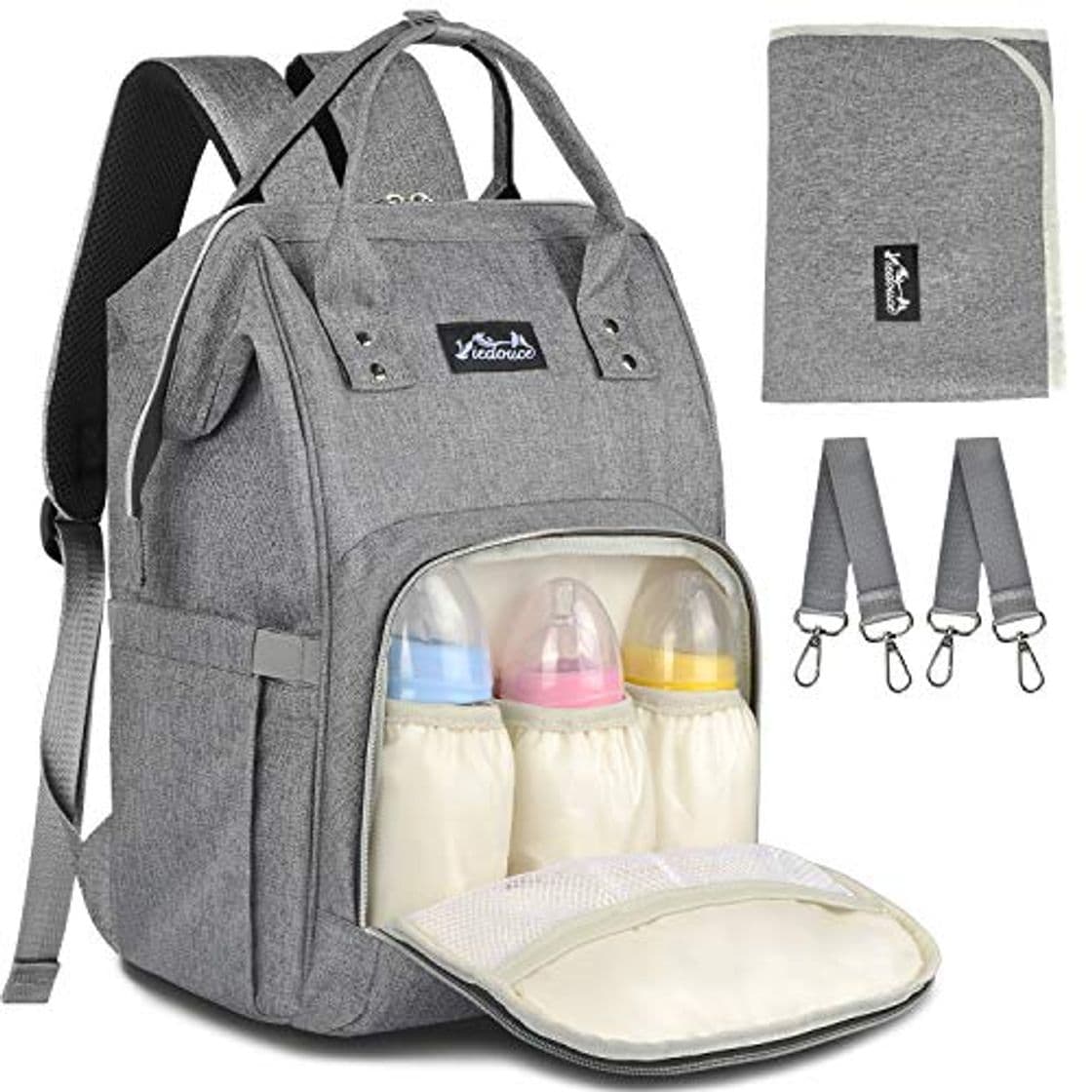 Producto Viedouce Mochilas para Pañales Biberones,Bolso del Bebé Mamá,Impermeable con Estilo Oxford Bolso