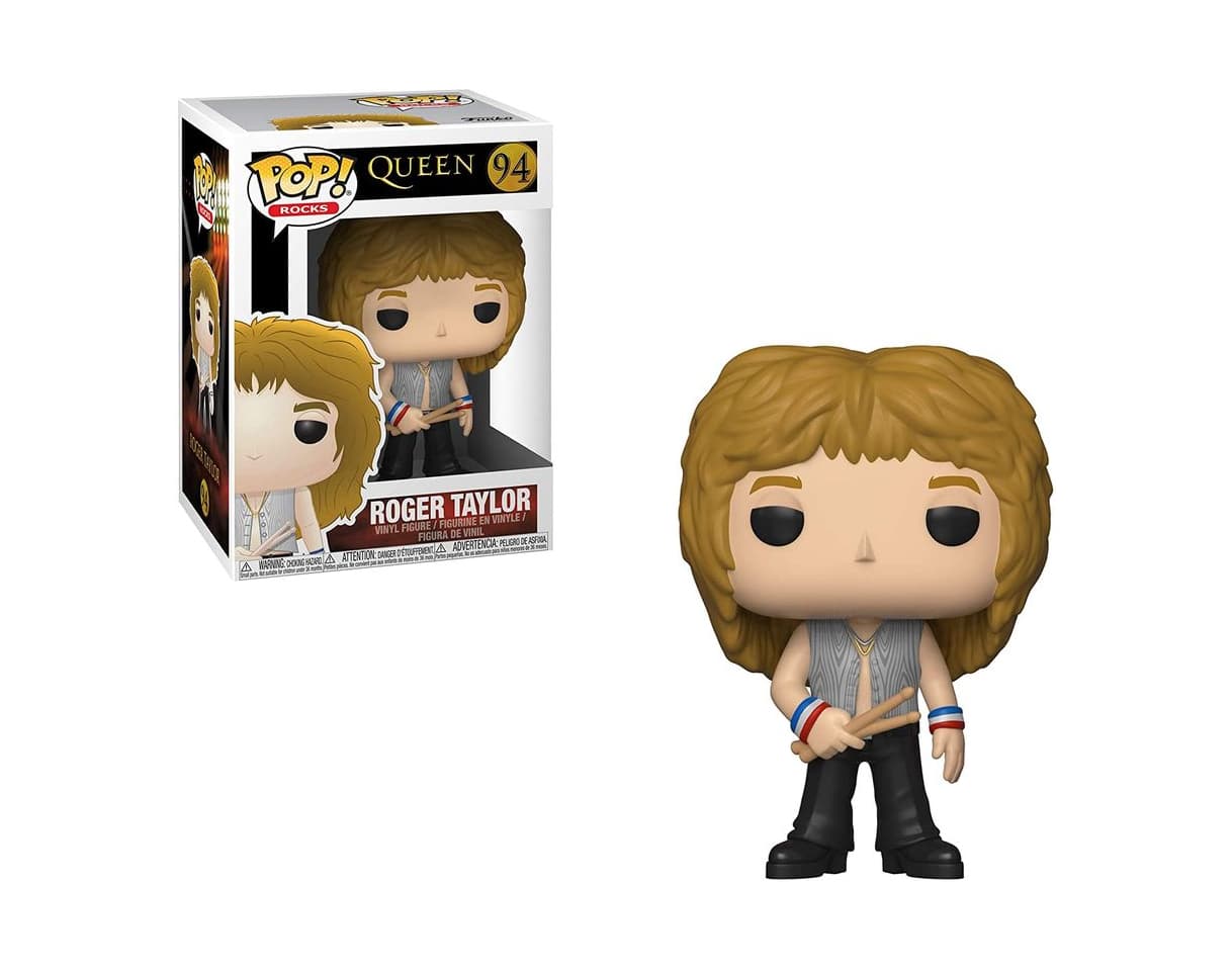 Juego Funko Pop Vinyl: Rocks: Queen: Roger Taylor Figura De Vinilo Multicolor