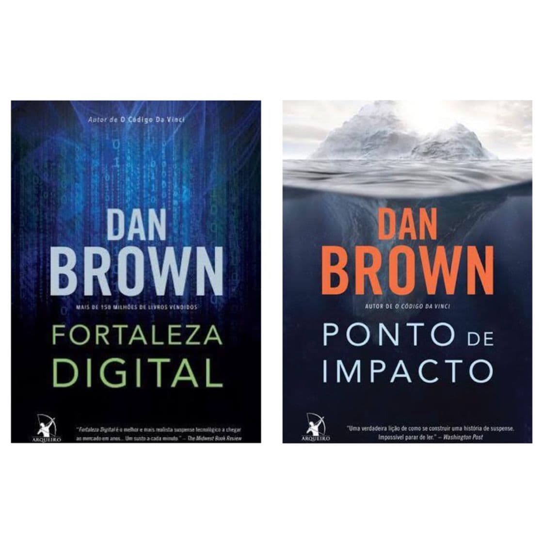 Book Dan Brown - Fortleza Digital e Ponto de Impacto