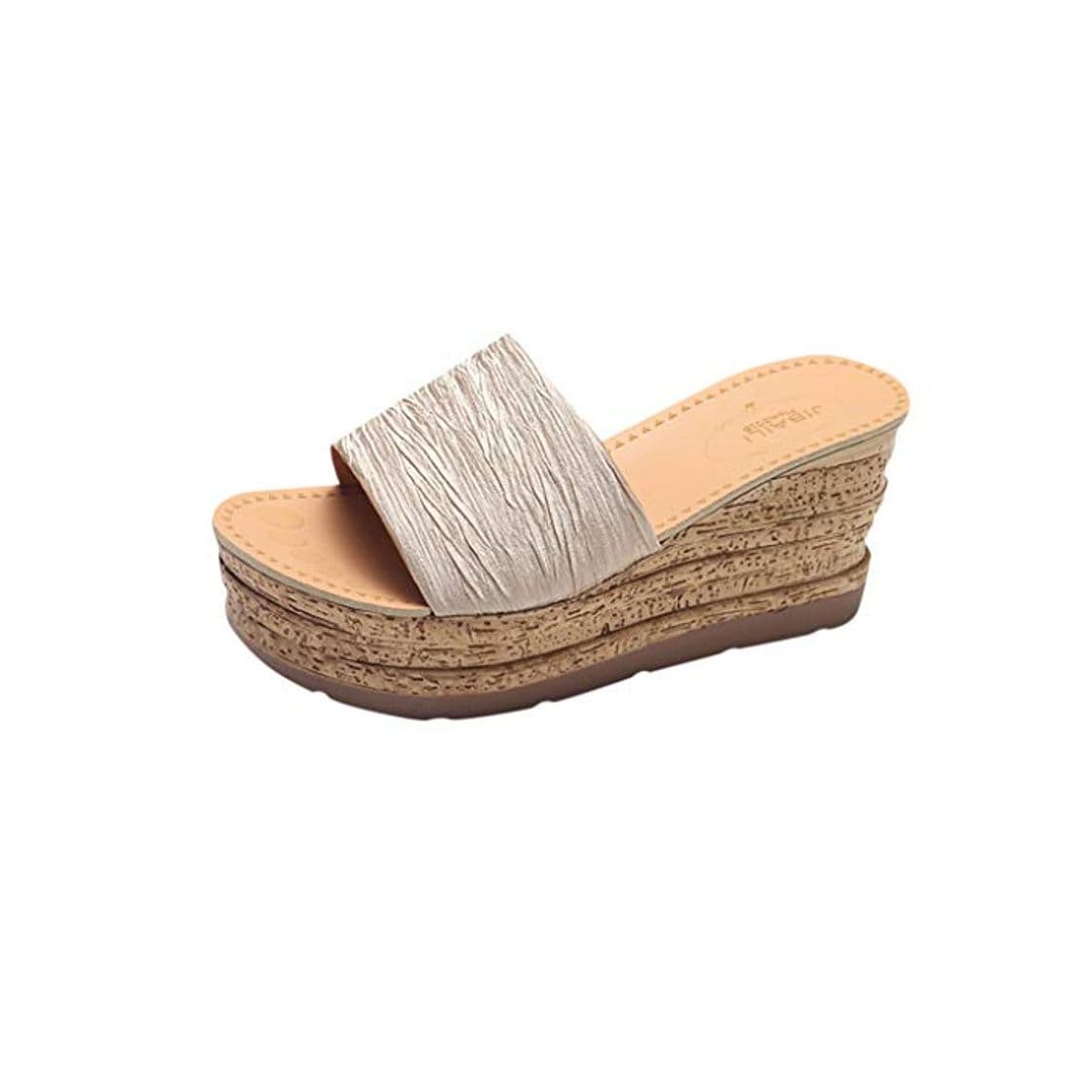 Product Sandalias Mujer Verano 2019 Zapatos de Plataforma Mujer Cuña Chanclas Mujer Flip Flop Playa Piscina Zapatillas Sandalias de Punta Abierta Fiesta Roman Tacones Altos Sandalias vpass