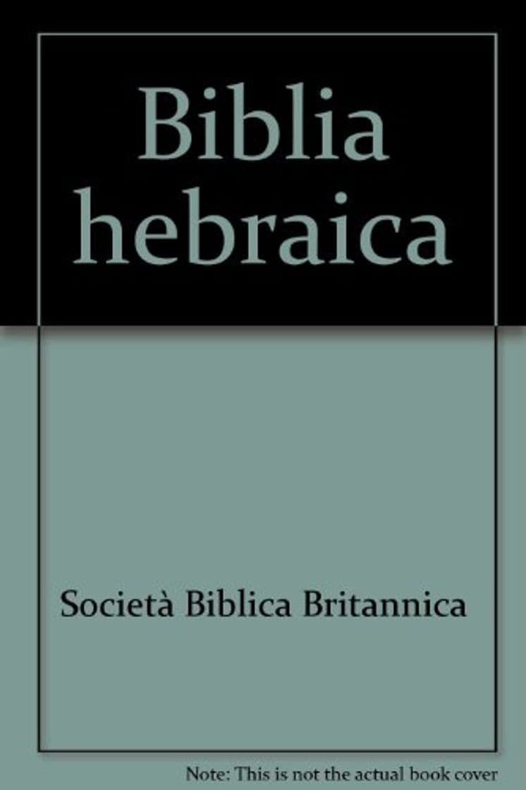 Book Biblia hebraica