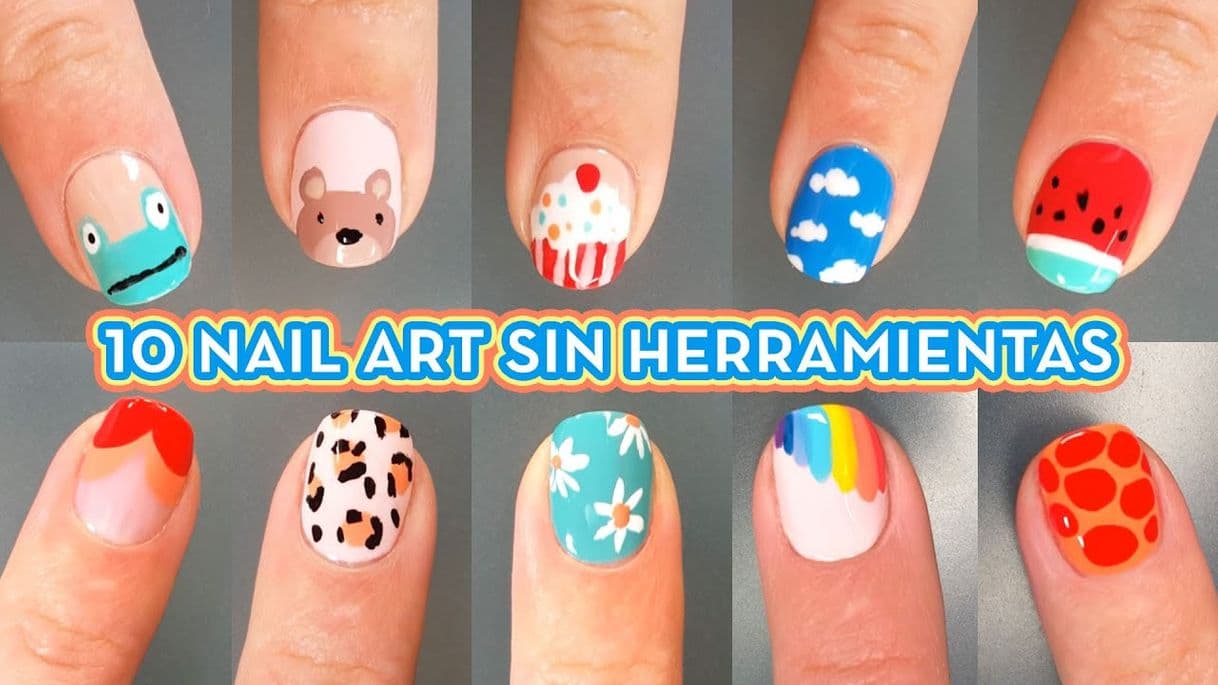 Moda 10 DISEÑOS DE UÑAS SIN HERRAMIENTAS