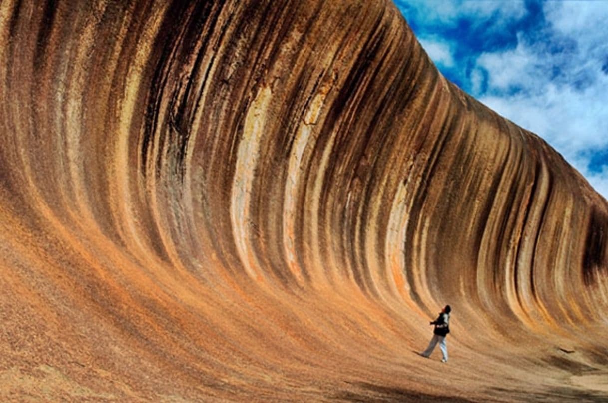 Lugar Wave Rock , em Hyden na  Austrália 