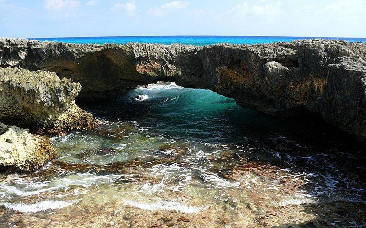 Lugar Cozumel, ilha no mar do Caribe. 