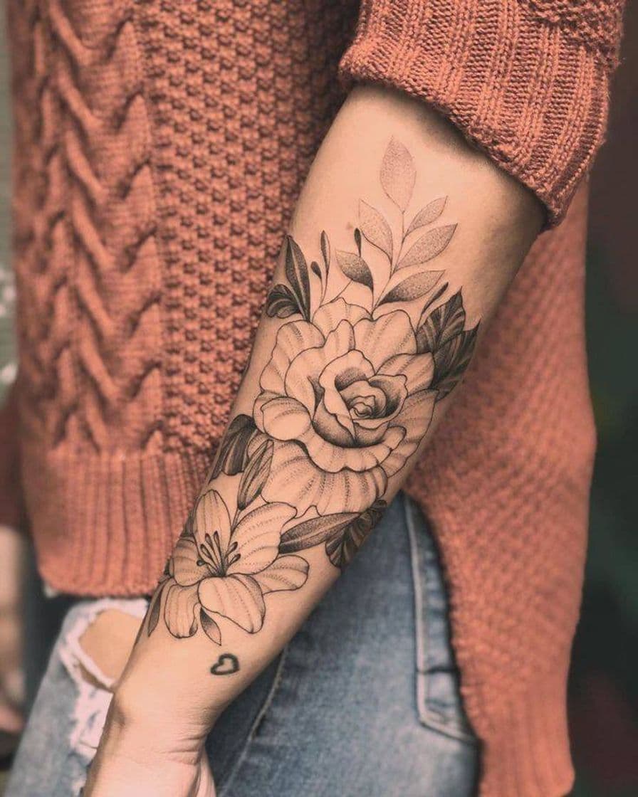 Moda Tatto de flores 🔥