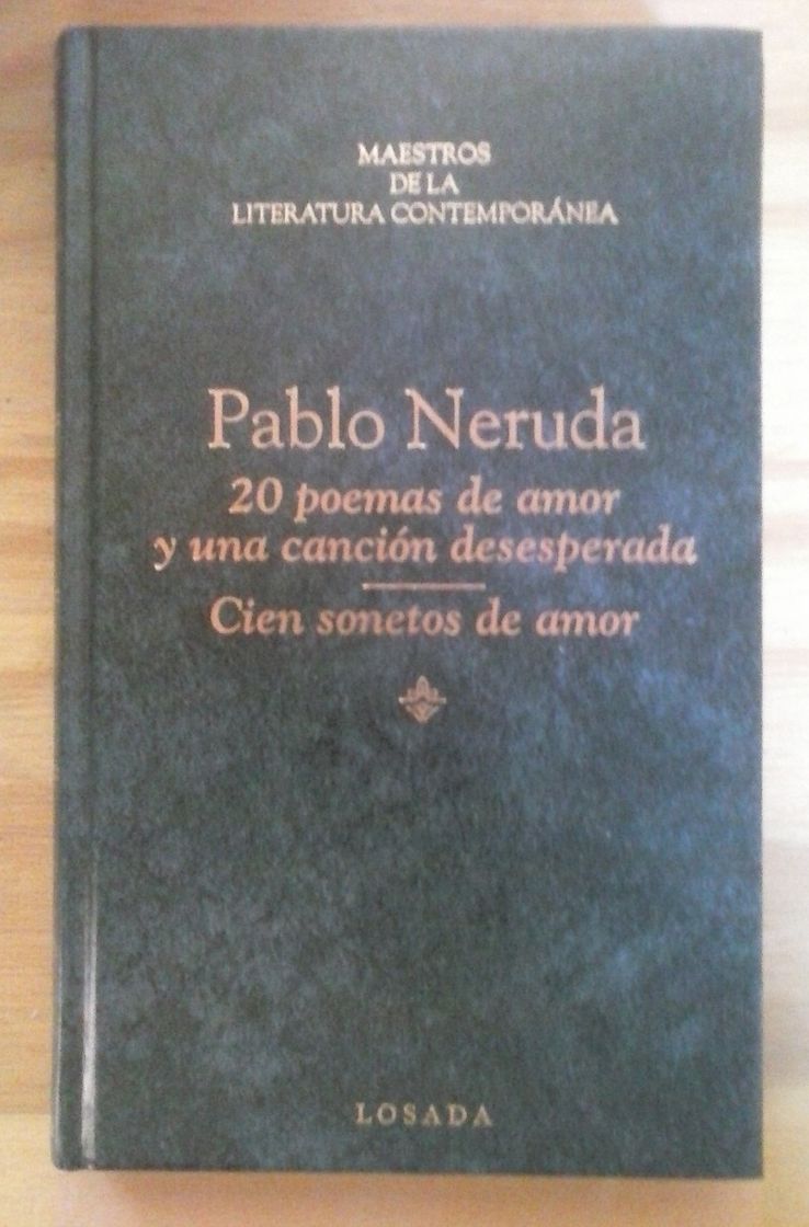 Libro Veinte poemas de amor y una canción desesperada