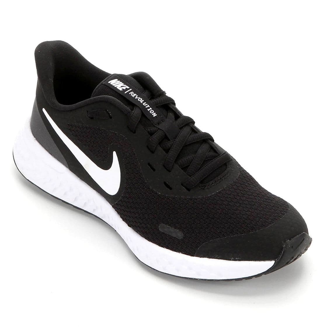 Fashion Tênis Nike Revolution 5 Preto e Branco | Netshoes